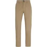 Broek BOSS Satin Chino Beige