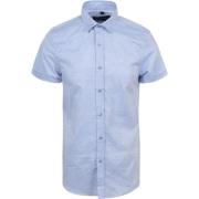 Overhemd Lange Mouw Suitable Short Sleeve Overhemd Linnen Lichtblauw