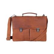 Laptoptas Dstrct Wall Street Business Bag Classic Cognac 11-15 inch
