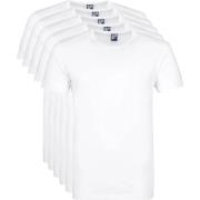T-shirt Alan Red Giftbox Derby O-Hals T-shirts Wit (5Pack)