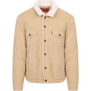 Trainingsjack Levis Trucker Jas Corduroy Beige