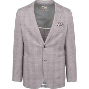 Blazer Suitable Colbert Face Print Lichtbruin