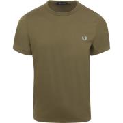 T-shirt Fred Perry Ringer T-Shirt Groen R79