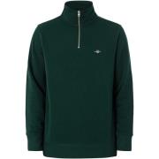 Sweater Gant Regular Shield-Sweatshirt Met Halve Rits