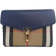 Handtas Burberry winkelcentrum Lederen Crobody Navy Check