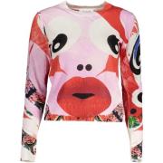 Sweater Desigual Women's Lips Eyes Multicolor gebreide trui