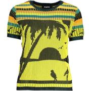 Sweater Desigual Dames Palm Tree Trui - Geel