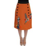 Rok D&amp;G Kristal pailletten stoffen wollen rok