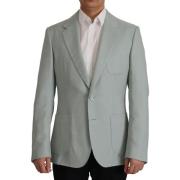 Blazer D&amp;G Mint Slim Fit Kasjmier Zijden Blazer