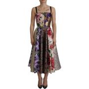 Jurk D&amp;G Floral ALine Jurk Multicolor