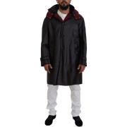 Trainingsjack D&amp;G zwarte leren trenchcoat voor heren