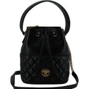 Schoudertas Versace La Medusa gewatteerde leren bucket bag