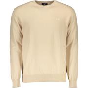 Sweater La Martina Geborduurd beige katoenen overhemd