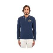 T-shirt La Martina Geborduurd poloshirt met lange mouwen