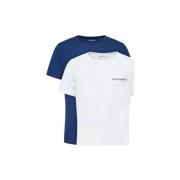 T-shirt Emporio Armani Lounge 2 Pack Crew T-Shirts White/Blue