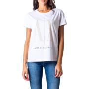 Overhemd EAX AX Logo T-Shirt voor Dames - Wit