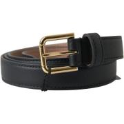 Riem D&amp;G Leren riem met metalen gesp