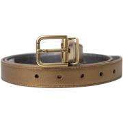 Riem D&amp;G Leren Riem Gouden Gesp