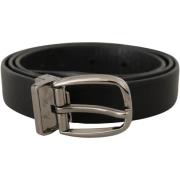 Riem D&amp;G zwarte leren riem