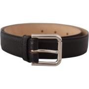 Riem D&amp;G zwarte leren riem