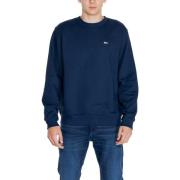 Sweater Tommy Hilfiger Blauw effen sweatshirt met lange mouwen en rond...