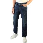 Jeans Tommy Hilfiger Effen Kleur Slim Fit Jeans met Knoop en Ritssluit...