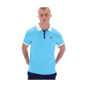 T-shirt Fila BB1 Classic Striped Polo Shirt Cyan Blue