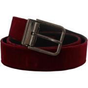 Riem D&amp;G Fluwelen lederen brede Vintage gesp riem