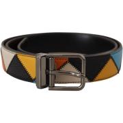 Riem D&amp;G patchwork leren riem voor heren