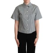 Overhemd D&amp;G Gingham Shirt - Wit Groen