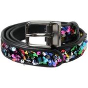 Riem D&amp;G Riem met metalen gesp met lovertjes