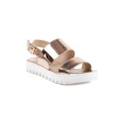 Sandalen Dee Ocleppo Rose Gouden Platform Sandalen Metallic Leer