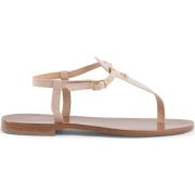 Teenslippers Dee Ocleppo De Athena Leren Sandalen Naakt