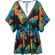 Jurk Desigual Dames Blouse met Tropische Print