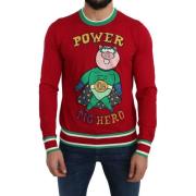 Sweater D&amp;G Multicolor Motive Italiaanse wol zijden trui