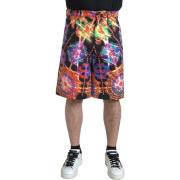 Korte Broek D&amp;G Carnival Print Silk Blend shorts voor heren