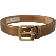 Riem D&amp;G bronzen leren riem voor dames