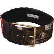 Riem D&amp;G riem met bloemenprint voor dames