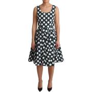 Jurk D&amp;G Dolce Gabbana Polka Dot Jurk ALine Mouwloos