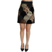 Rok D&amp;G Minirok met luipaardprint en hoge taille