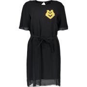 Jurk Love Moschino mini-jurk voor dames met geborduurd logo zwart