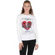 T-shirt Love Moschino Katoenen spandex wit T-shirt