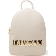 Tas Love Moschino Beige rugzak van imitatieleer met ritssluiting