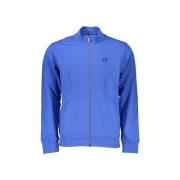 Sweater La Martina Heren Full Zip Track Jacket Blauw