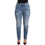 Broek D&amp;G Distressed jeans met rechte pijpen