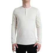 Sweater D&amp;G heren T-shirt met lange mouwen in wit