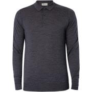 Polo Shirt Lange Mouw John Smedley Cotswold poloshirt met lange mouwen