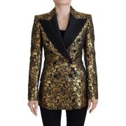 Blazer D&amp;G Gouden jacquard blazerjasje