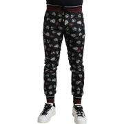 Broek D&amp;G Zijden casual joggingbroek met ringprint