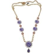 Ketting D&amp;G Paarse Bloemen Ketting